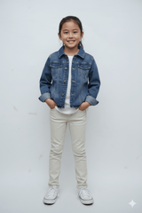 GIRLS BASIC DENIM JACKET - Smgarment's
