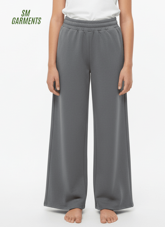 GIRLS BASIC WIDELEG TROUSER - Smgarment's