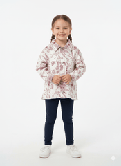 GIRLS BOTANICAL LONG SLEEVES DENIM JACKET - Smgarment's