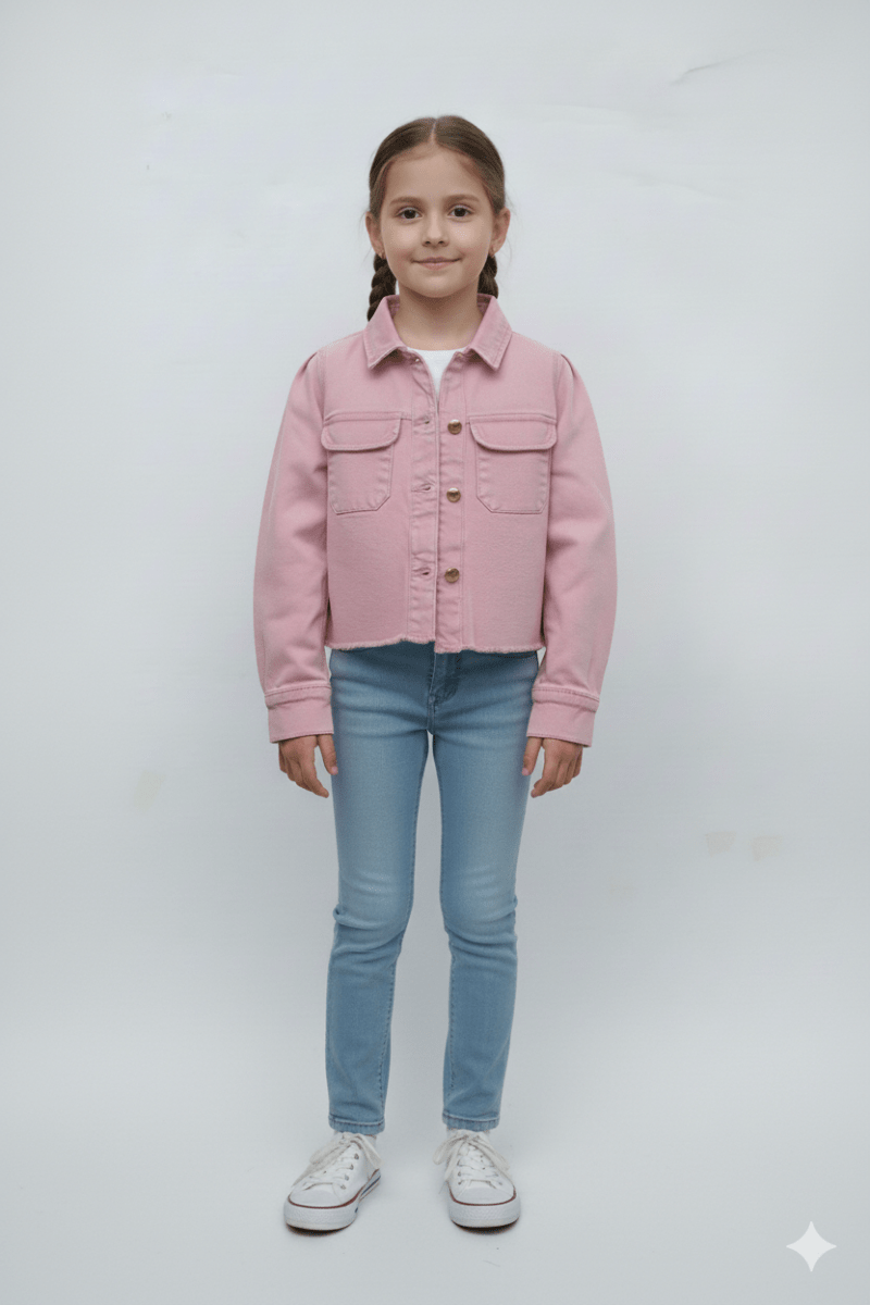 GIRLS DENIM JACKET - Smgarment's