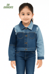 GIRLS DENIM JACKET - Smgarment's