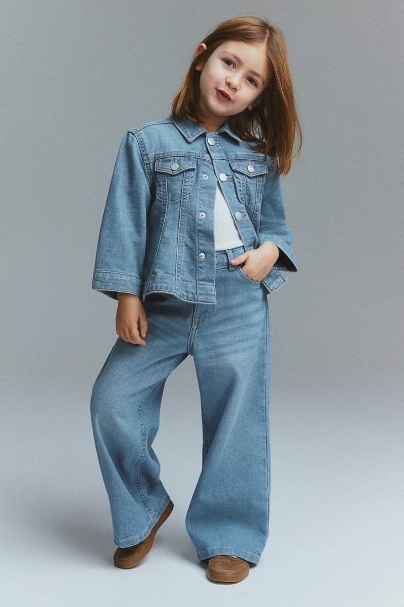 Girls Flared denim jacket - Smgarment's