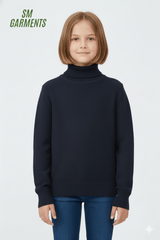 GIRLS HIGH NECK SWEATER - Smgarment's