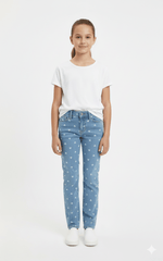 GIRLS HIGH RIS ROCKSTAR JEGGINGS - 360 STRETCH - Smgarment's