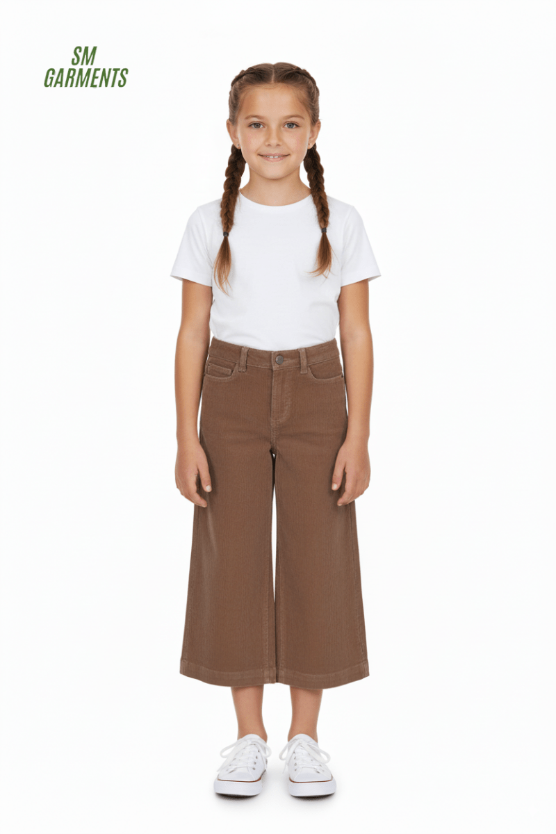 GIRLS LILY WIDE LEG CORDUROY JEANS - Smgarment's