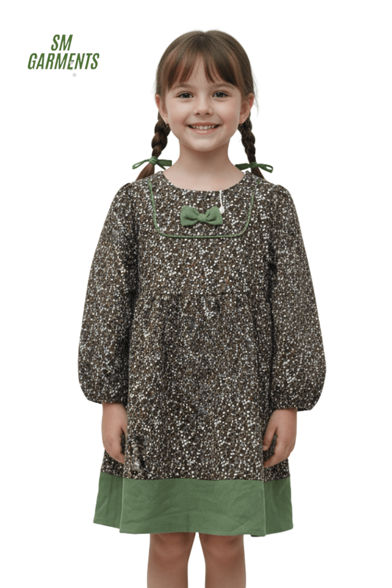 GIRLS PRINTED DRESS - Smgarment's
