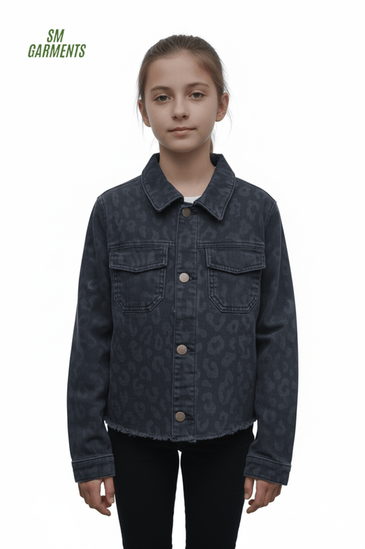 GIRLS PRINTED JACKET - Smgarment's