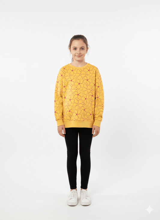 GIRLS PRINTED SWEATSHIRT - Smgarment's