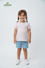GIRLS PRINTED T - SHIRT - Smgarment's