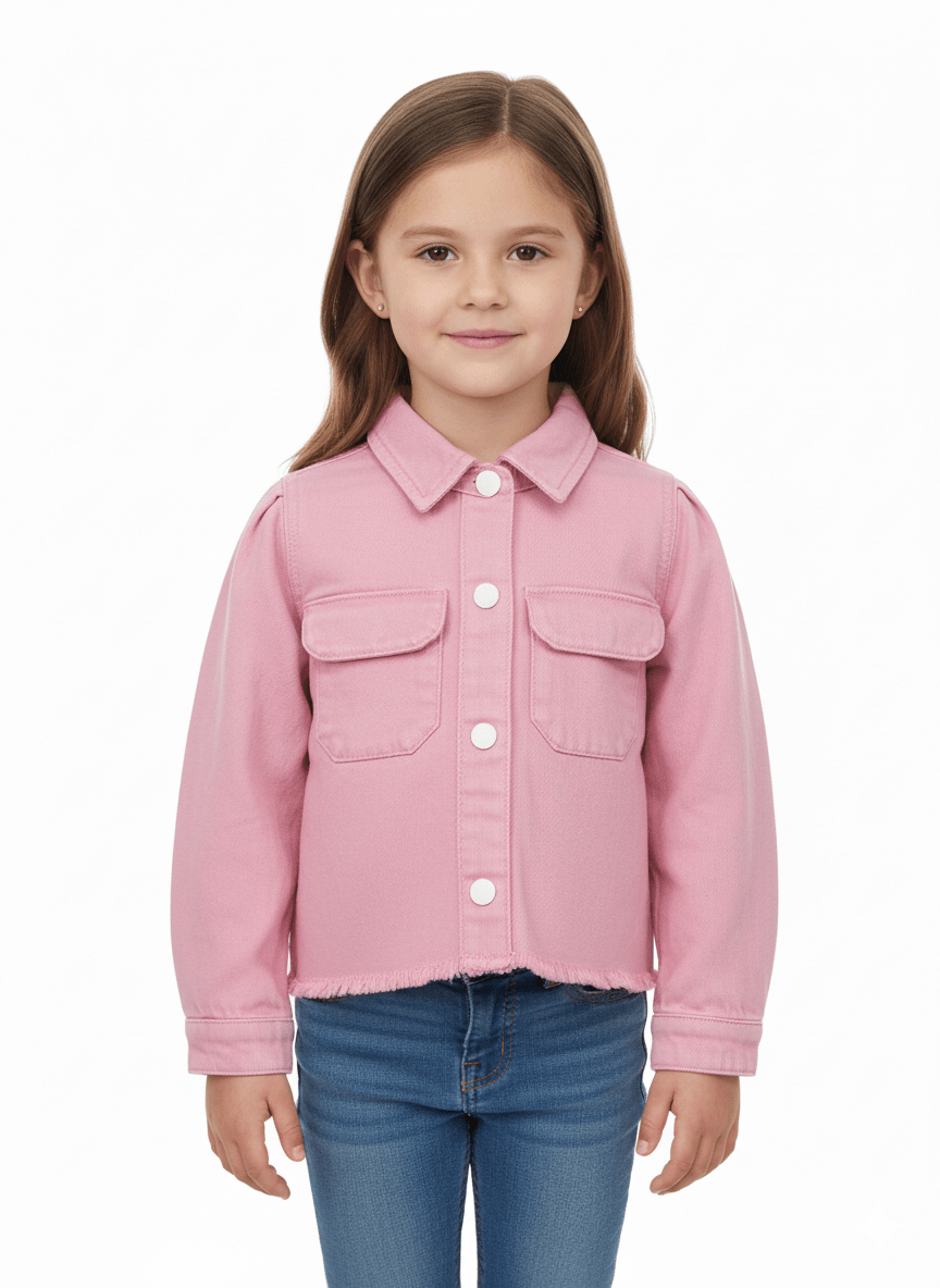 GIRLS SIMONA TOP FLAMINGO JACKET - Smgarment's