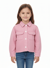 GIRLS SIMONA TOP FLAMINGO JACKET - Smgarment's