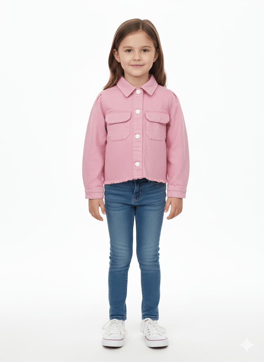 GIRLS SIMONA TOP FLAMINGO JACKET - Smgarment's
