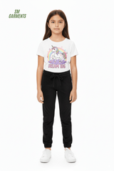 GIRLS VELVET JEANS WITH DRAWSTRINGS - Smgarment's