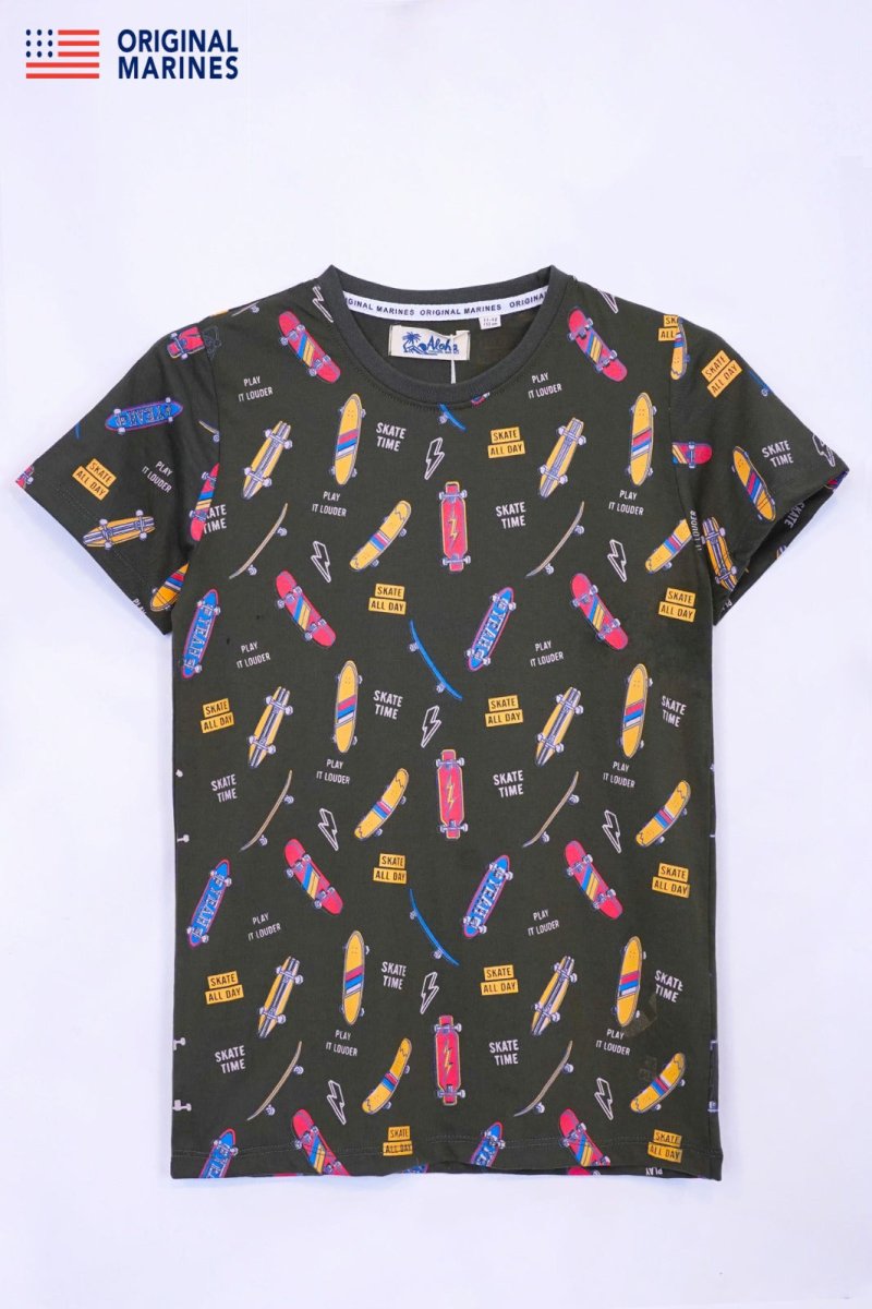 Graphic Print Boy's T-shirt - Smgarment's