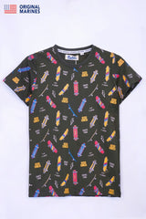 Graphic Print Boy's T-shirt - Smgarment's