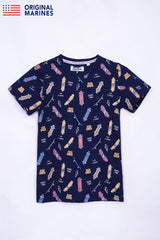 Graphic Print Boy's T-shirt - Smgarment's