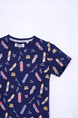 Graphic Print Boy's T-shirt - Smgarment's