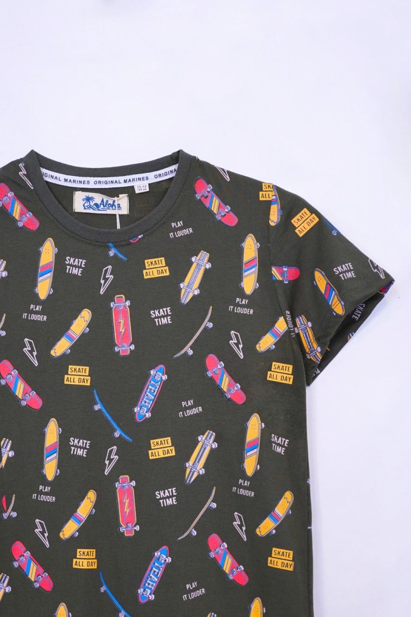 Graphic Print Boy's T-shirt - Smgarment's