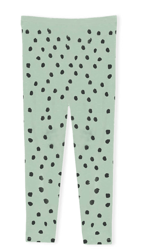 GREEN BRUSHED PRINT LEGGING - SMgarment's