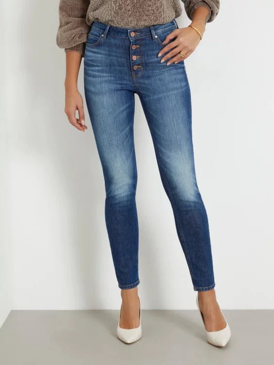 GUESS 1981 Exposed Button Skinny jeans - Smgarment's