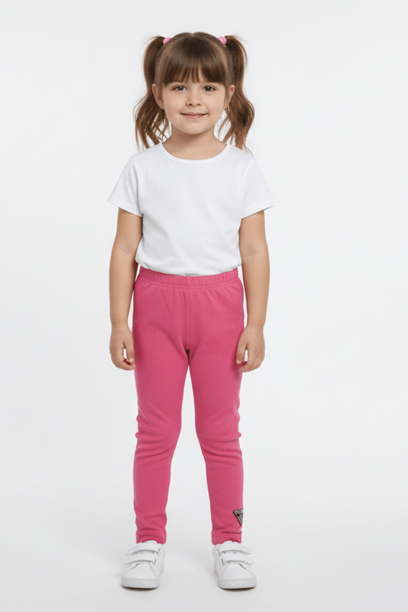 GUESS GIRLS Pink Logo Leggings - Smgarment's