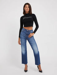GUESS High Rise Wide Leg Denim Pant - Smgarment's