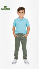 GUESS Kids Slim Fit Chino Pants – Olive Green - Smgarment's