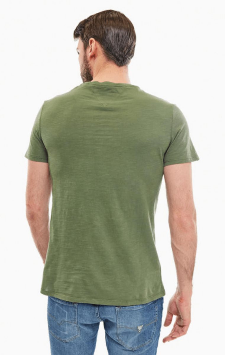 GUESS men's khaki t-shirt - Smgarment's