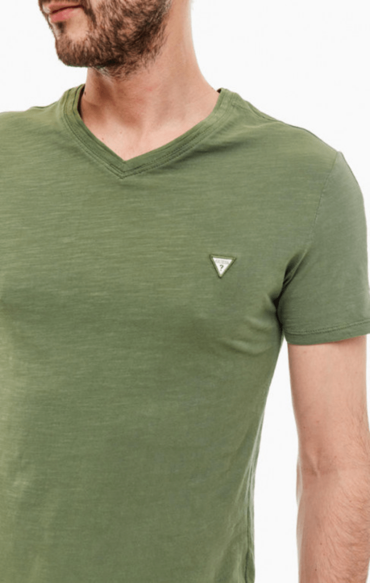 GUESS men's khaki t-shirt - Smgarment's