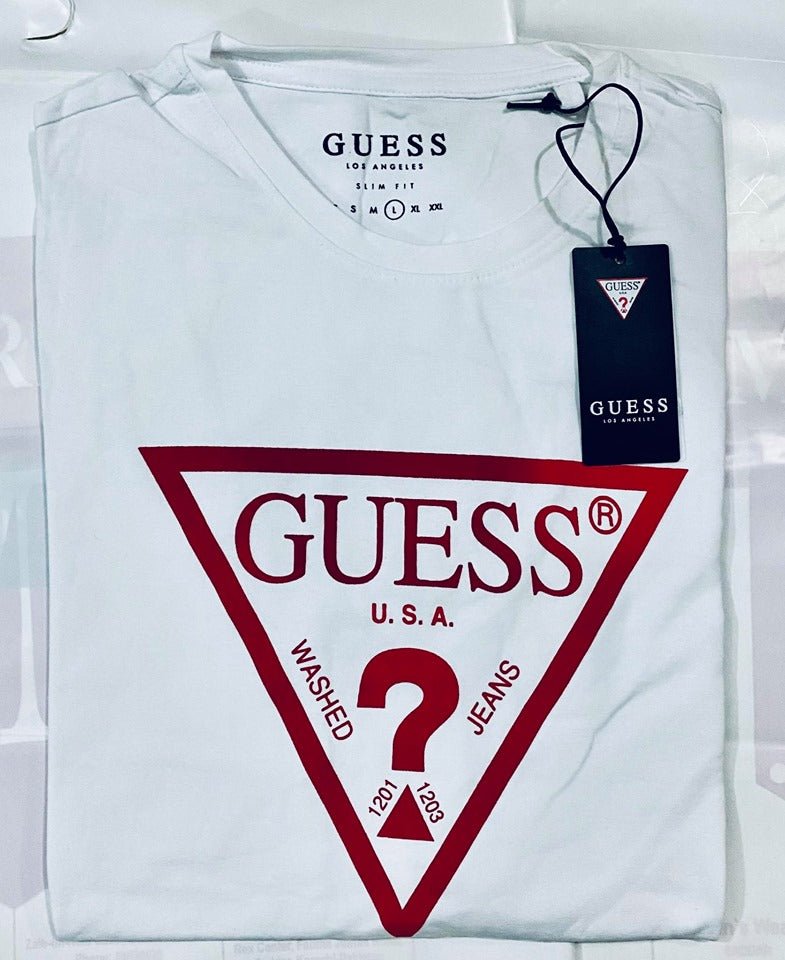 GUESS PRINTED LOGO FRONT T - SHIRT - Smgarment's