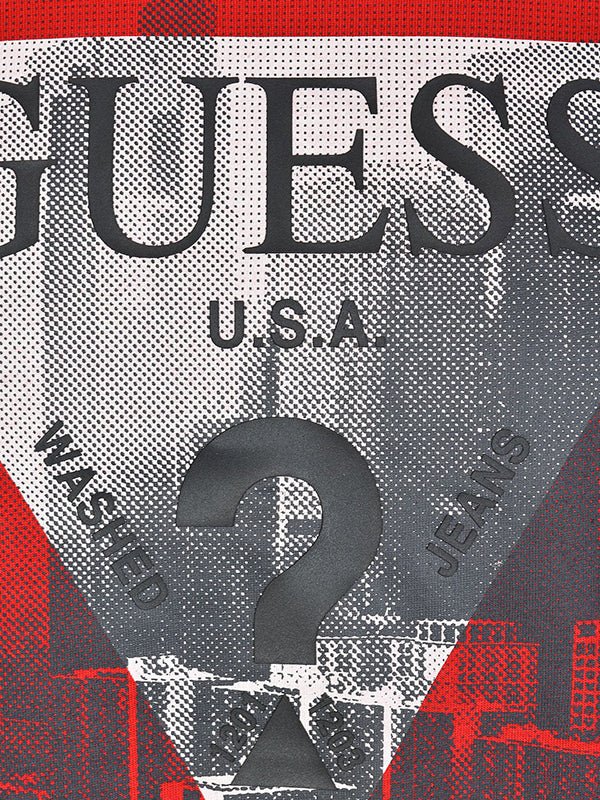GUESS Printed Logo Front T-Shirt - Smgarment's