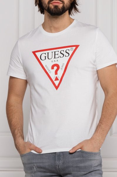 GUESS PRINTED LOGO FRONT T - SHIRT - Smgarment's