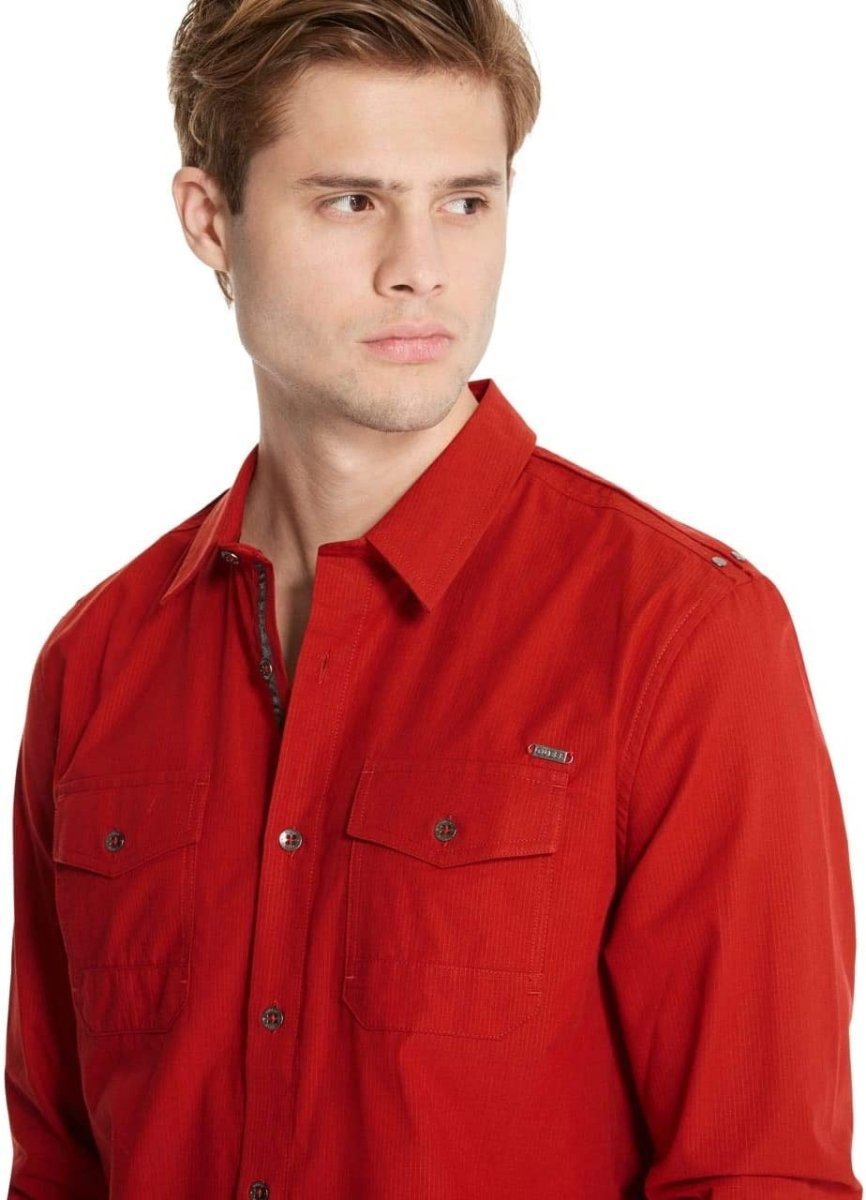 GUESS RONALD RIPSTOP SHIRT - Smgarment's