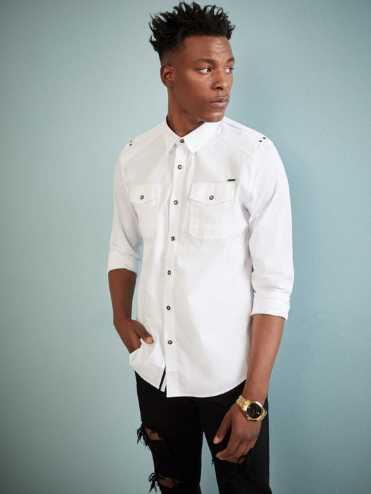 GUESS RONALD RIPSTOP SHIRT - Smgarment's