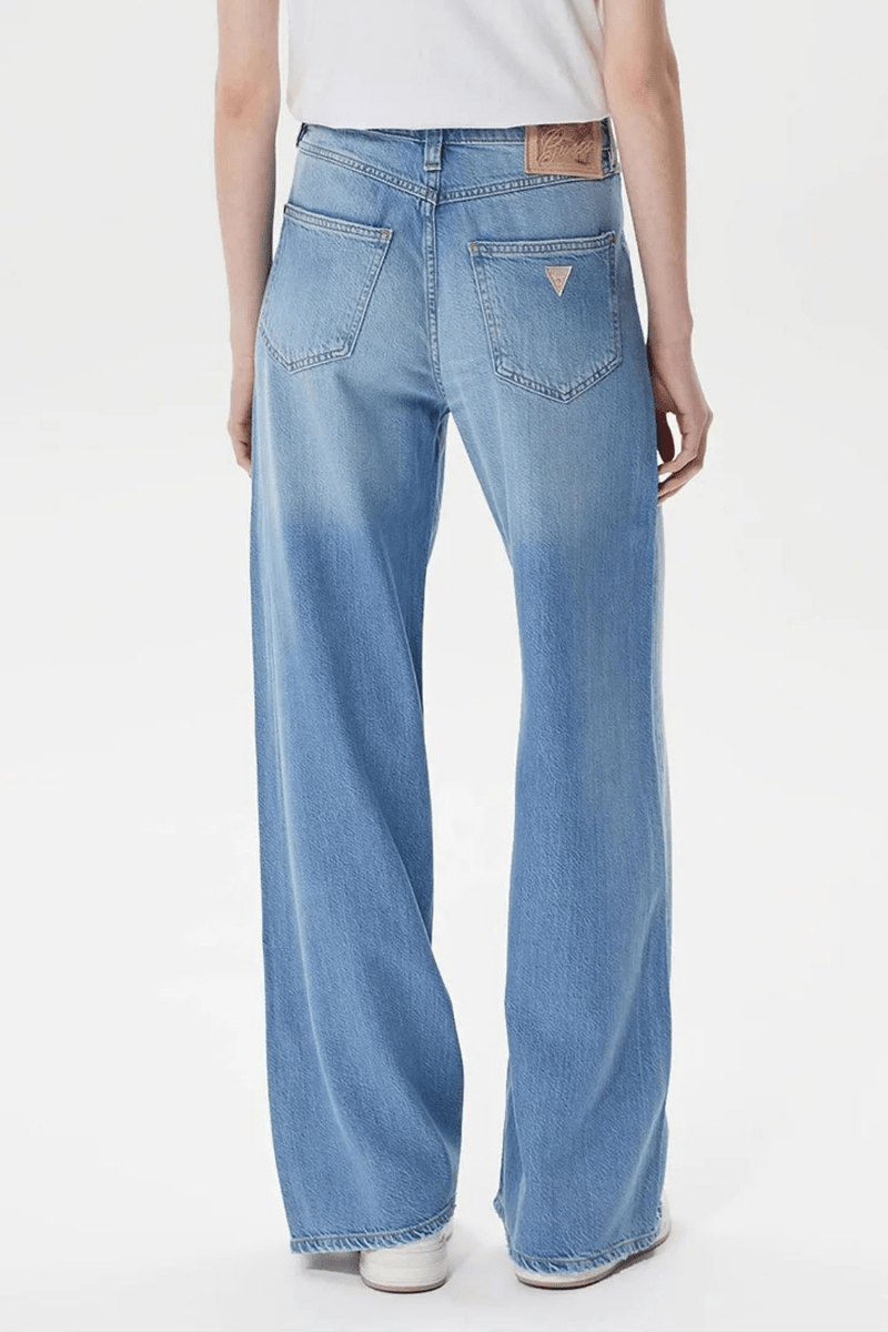 Guess Women's Blue Wide Leg Jeans - Smgarment's