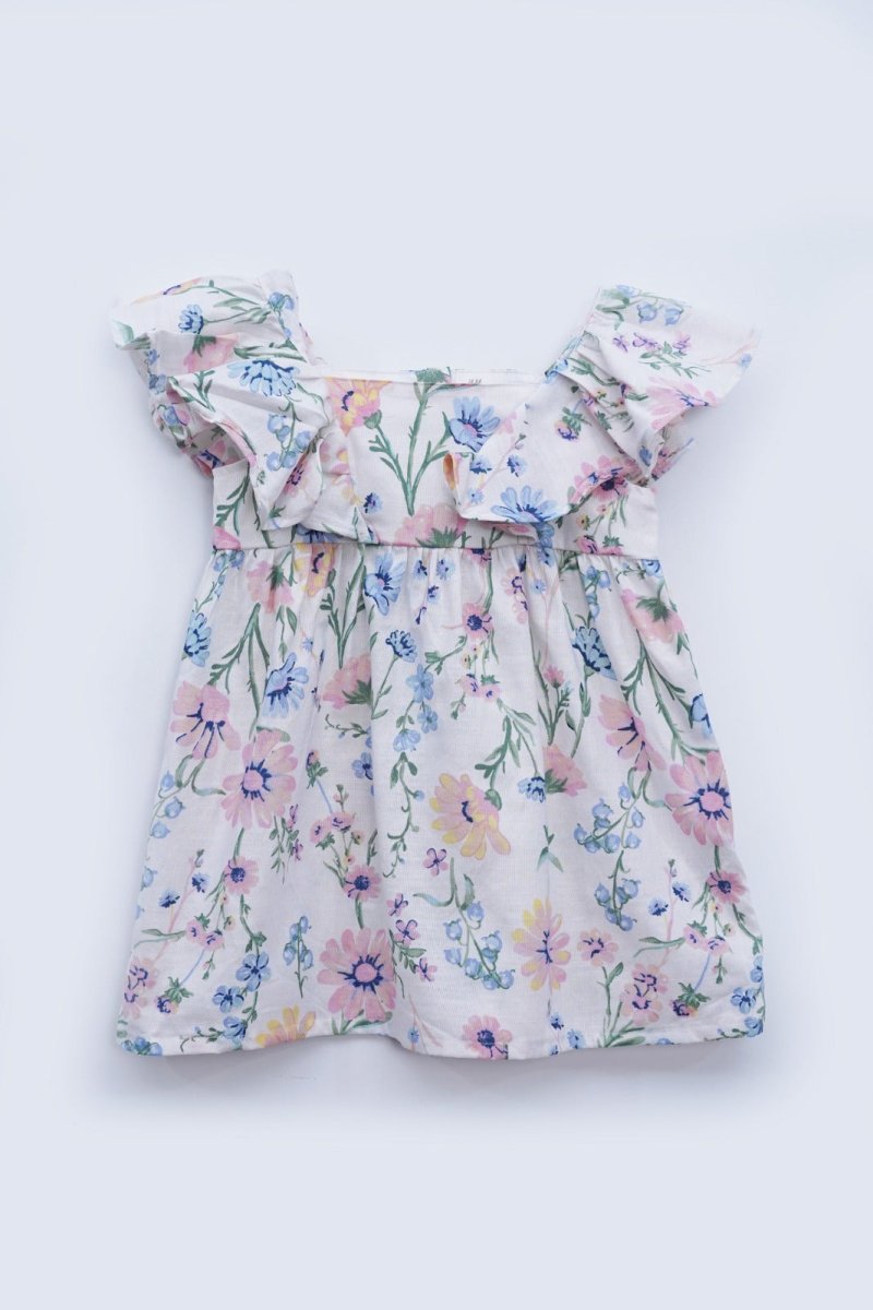 H & M ALL OWER FLOWER PRINTED COTTON VEST TOP - Smgarment's