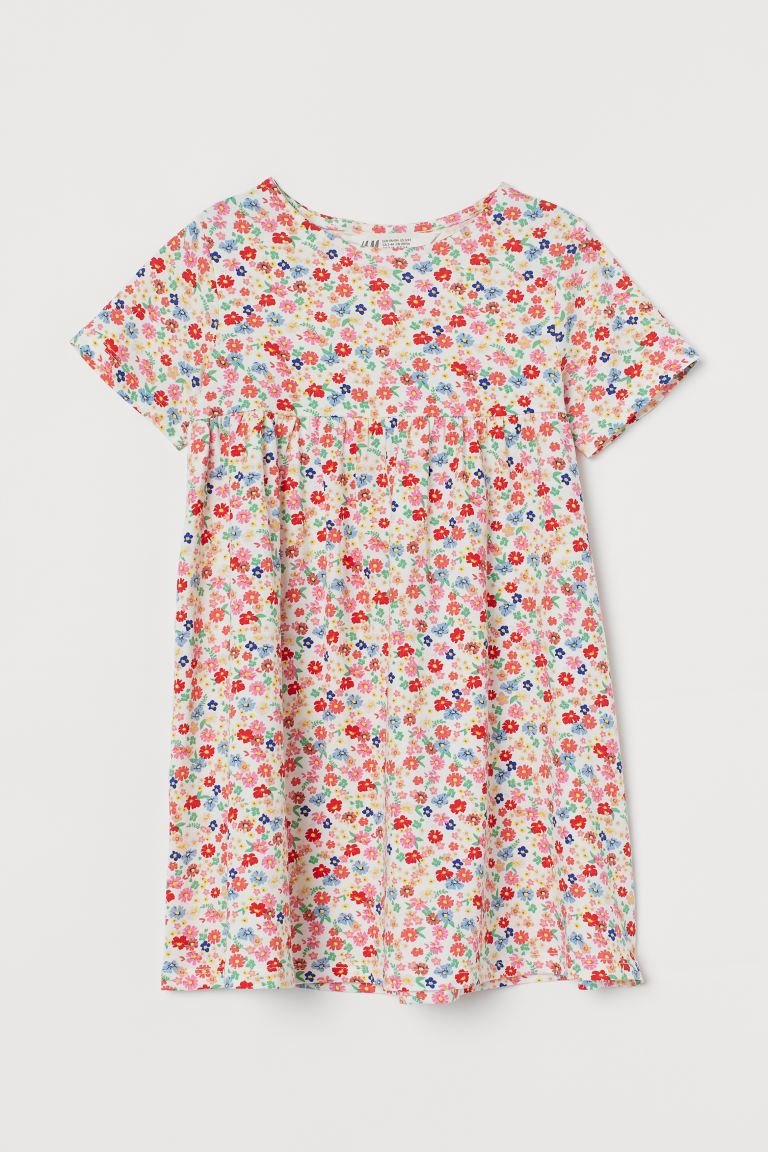 H&M All Over Flower Girls Cotton Dress - Smgarment's