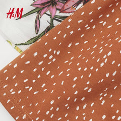 H&M BROWN DOTTED COTTON VEST TOP - SMgarment's