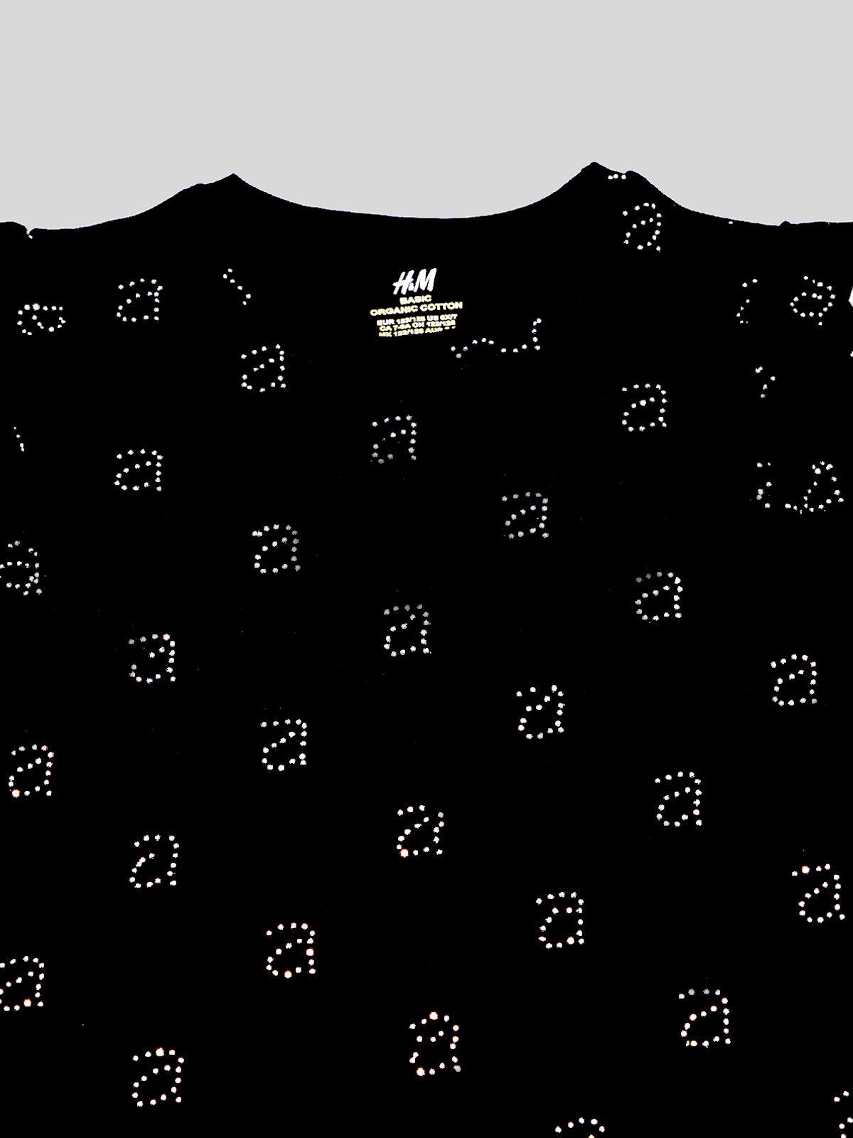 H&M girls black t-shirt - SMgarment's