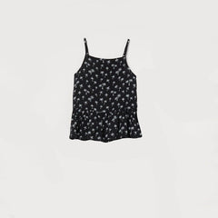 H&M Girls Black/White Palm Trees Patterned Playsuit - Smgarment's