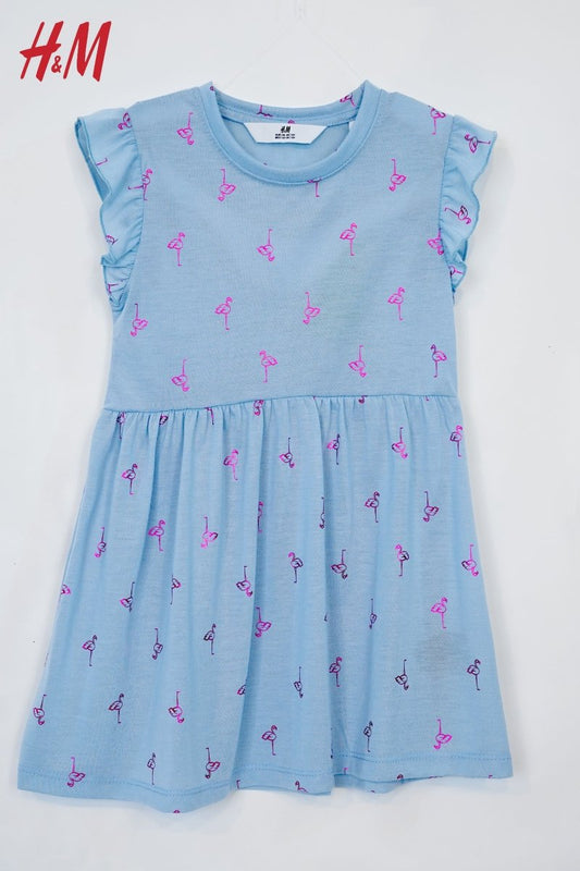 H&M GIRLS FLAMINGO PRINTED DRESS - Smgarment's