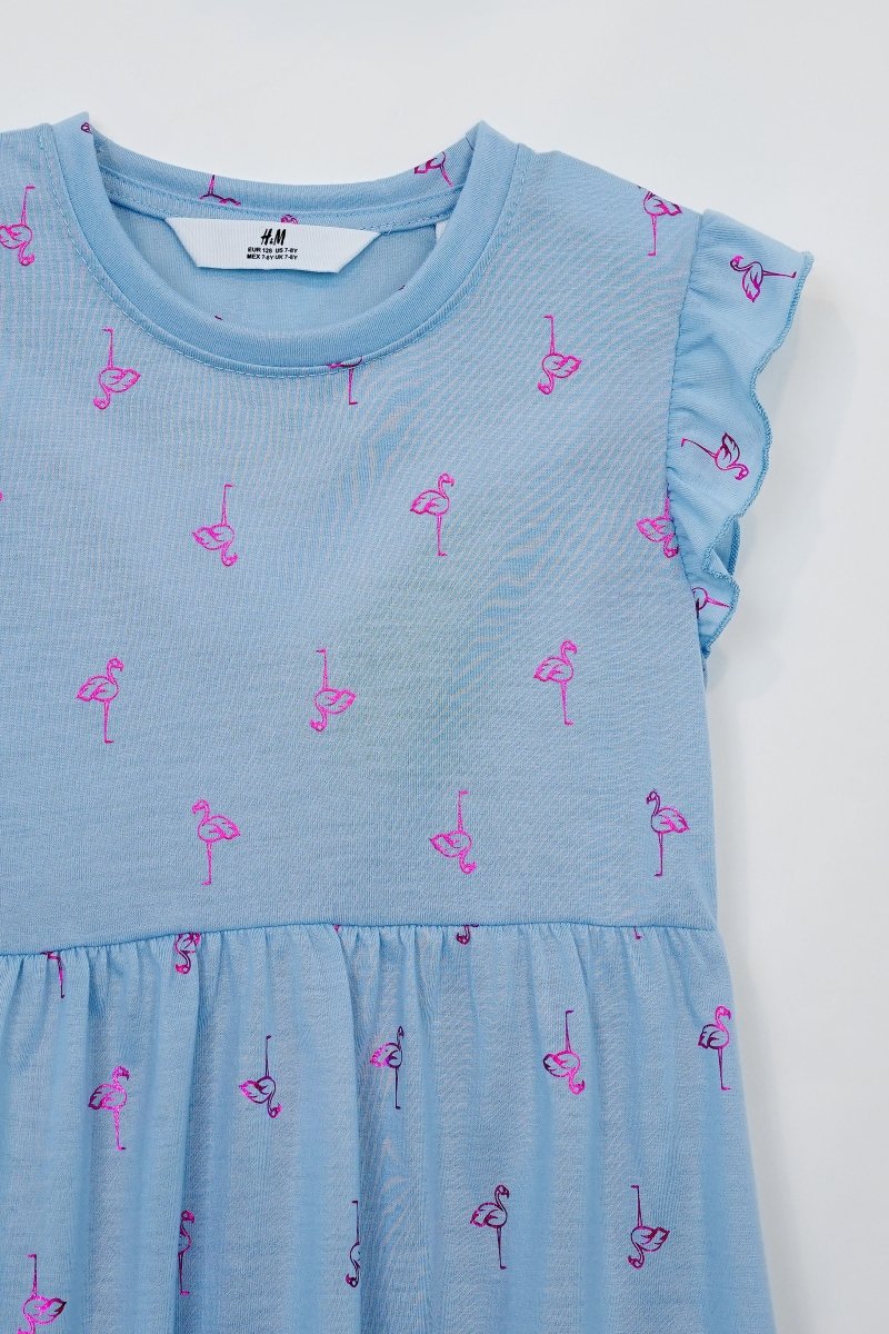 H&M GIRLS FLAMINGO PRINTED DRESS - Smgarment's