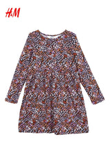 H&M GIRLS PRINTED FULL SLEEVED DRESS - Smgarment's