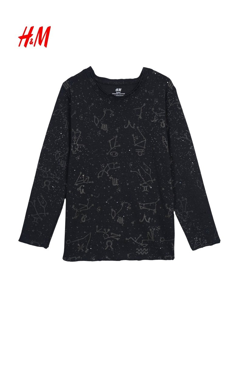 H&M GIRLS PRINTED FULL SLEEVED T SHIRT - Smgarment's
