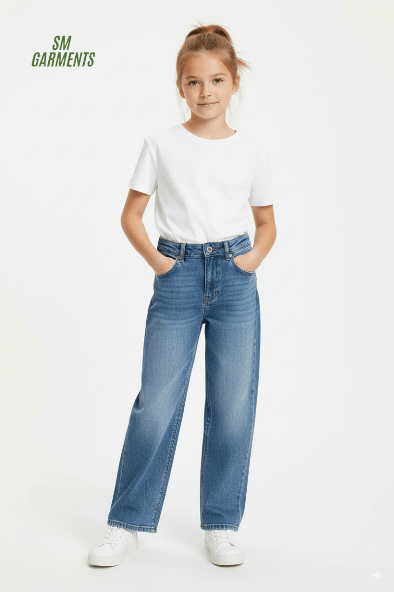 H&M GIRLS Wide LEG High Jeans - Smgarment's