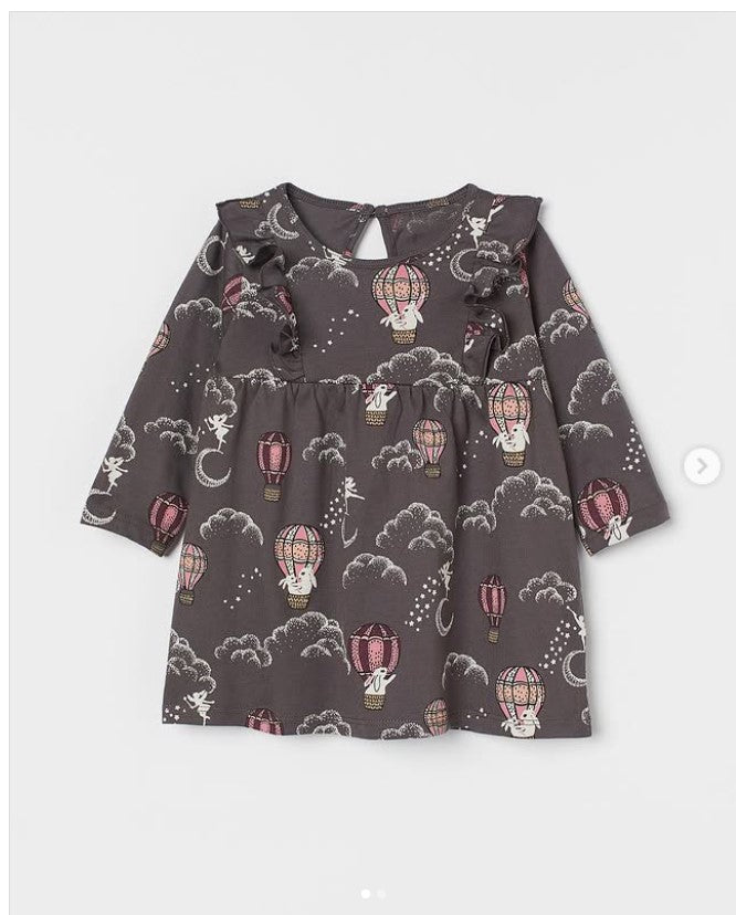 H&M Jersey T-shirt With Ruffles - Smgarment's