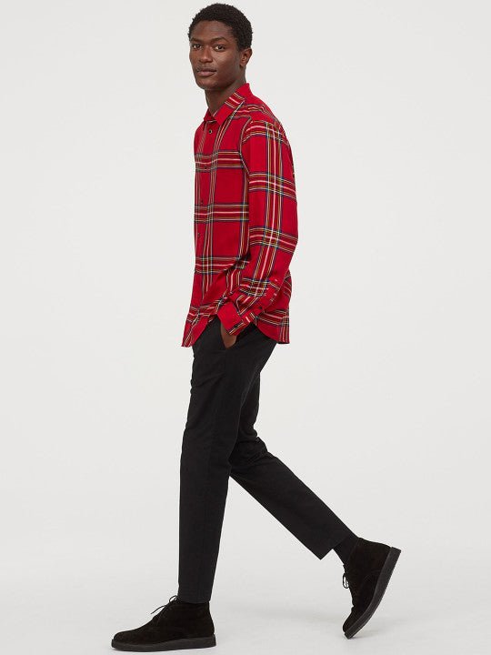 H&M MENS CHECK SHIRT - Smgarment's