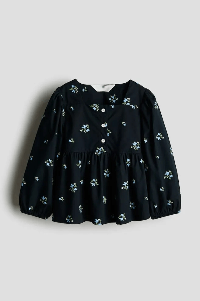H&M Oversized Cotton Blouse - Smgarment's
