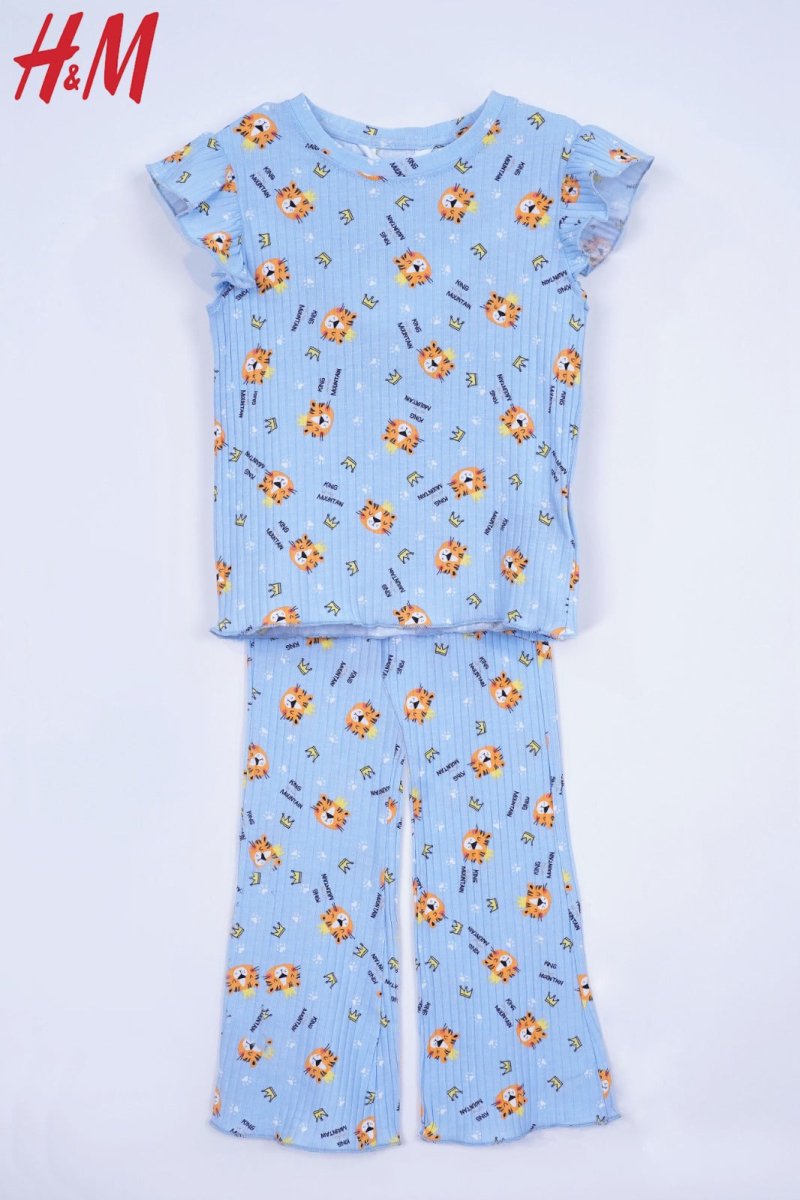 H&M PRINTED COTTON 2 PIECE SUIT - Smgarment's