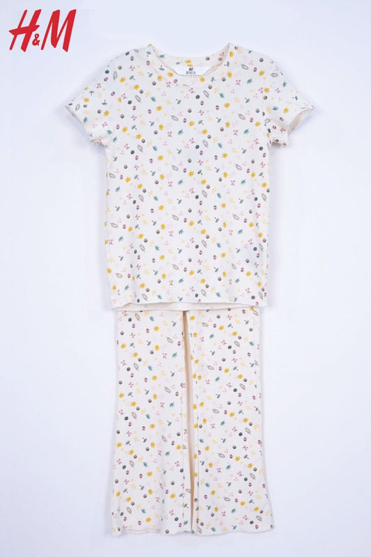 H&M PRINTED COTTON 2 PIECE SUIT - Smgarment's